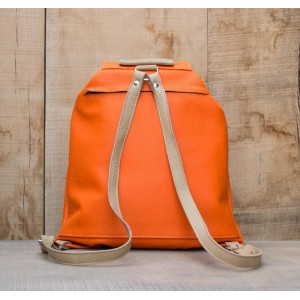 SAC A DOS CUIR ORANGE | Mont-Blanc